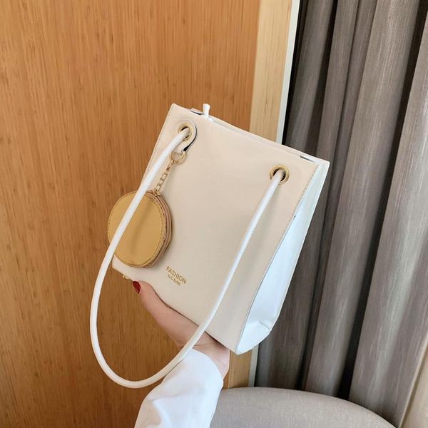 

evening bags ins white women's bag winter female literary single-shoulder minority design cross-body trend bolsos