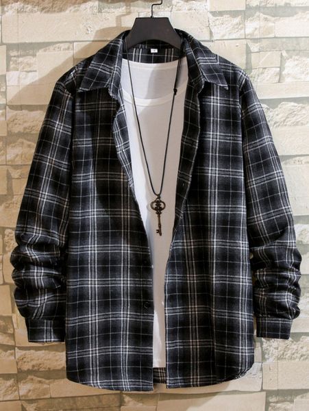 

men plaid shirt without tee j7si#, White;black