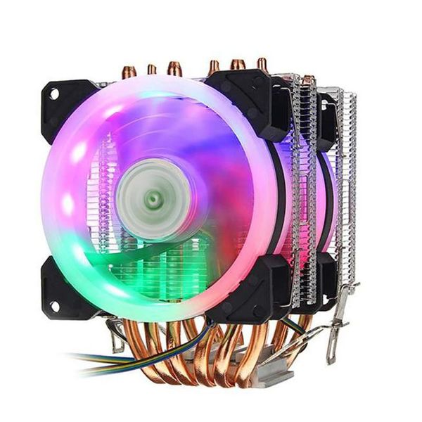 

fans & coolings rgb cpu cooler radiator color light silent pwm 130w tdp for intel 1150 1155 1156 1366 2011 x79 x99 am2 am3 am4 ventilador