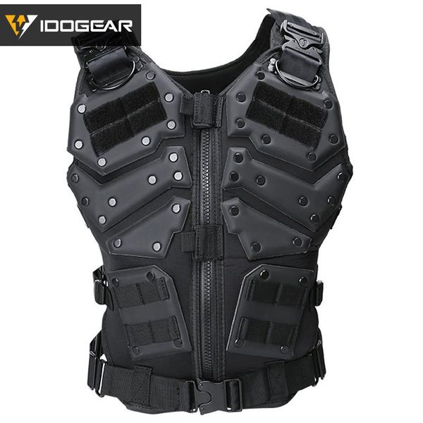 

tactical vest with magazine pouch paintball molle body black army tf3 hunting jackets, Camo;black