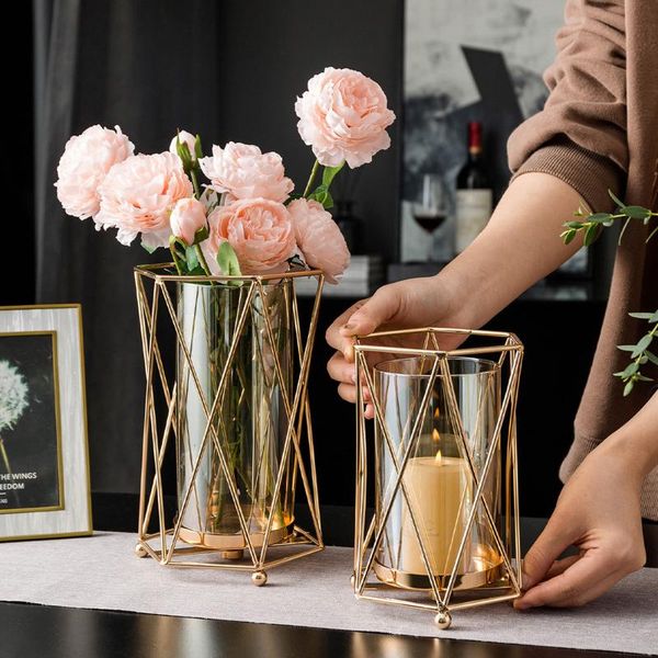 

vases nordic vase decoration home living room decor glass for flower arrangments bathroom accessories terrarium