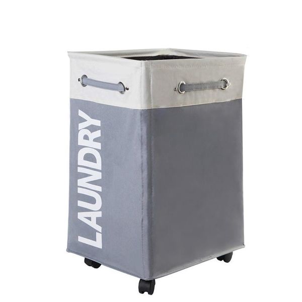 

rolling laundry hamper with wheels waterproof and collapsible baskets for clothes toys basket mesh cover storage & organization