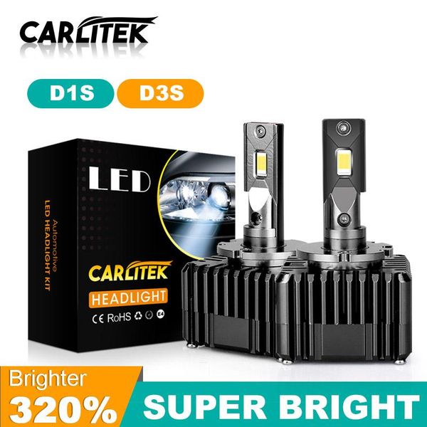 

car headlights 2x canbus csp d1s d3s led 6500k cold white lamp 20000lm mini 1:1 super bright bulb error 50w auto light update kit sa