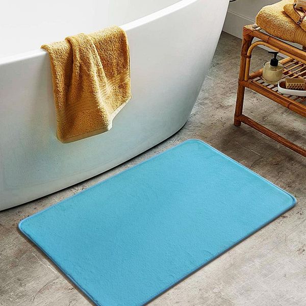

bath mats bathroom non-slip door mat soft coral fleece memory foam rug washable household kitchen toilet absorption floor home decor