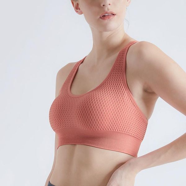 

yoga outfit women shockproof sports bras quick dry elastic padded gym running skeep bra solid color fitness sport breathable #gh