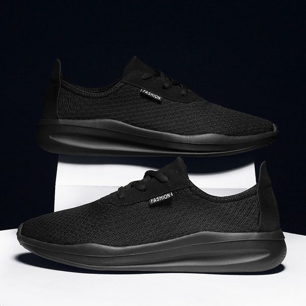 

Big Size New Arrival Spring Summer Comfortable Casual Shoes Mens Canvas Shoes For Men Lace-Up Brand Fashion Flat Loafers Shoes, Black