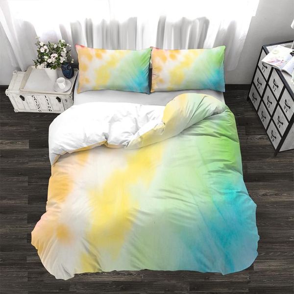 

3pcs duvet cover set customizable polyester stylish durable mixed color simple style comforter bedding sets au us uk size gift