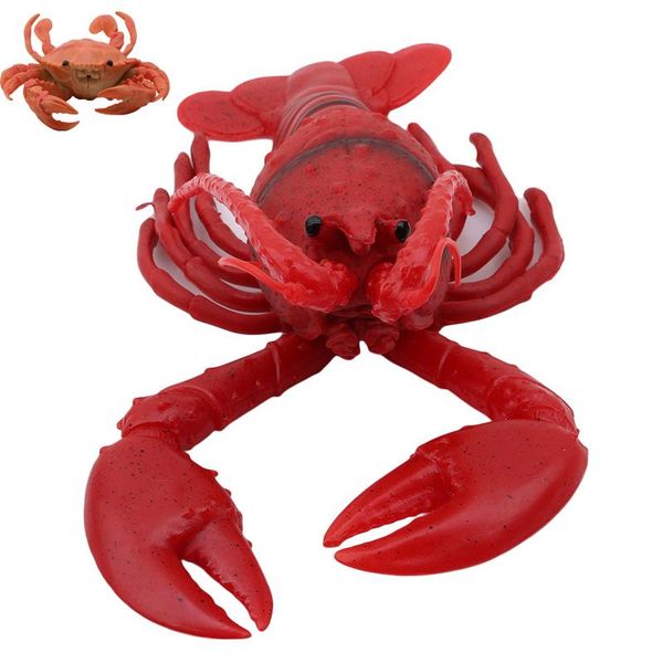 

party masks simulation mini lobster child figurine animal model home decor kids toys realistic sea modern accessories