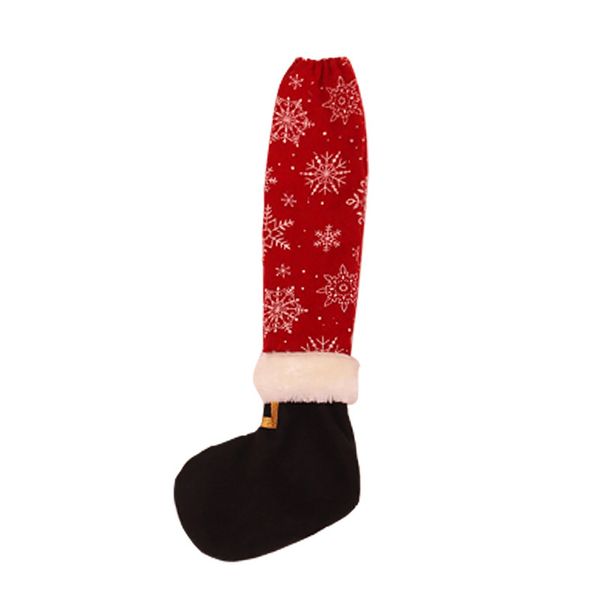 

christmas decorations new red snowflake cloth santa claus black belt table and chair cover creative table foot cover
