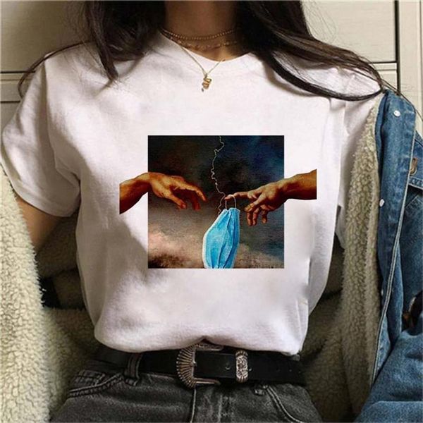 

maycaur arrival woman cartoon men t shirts graphic printed ladies hip hop summer streetwear female clothe, White;black