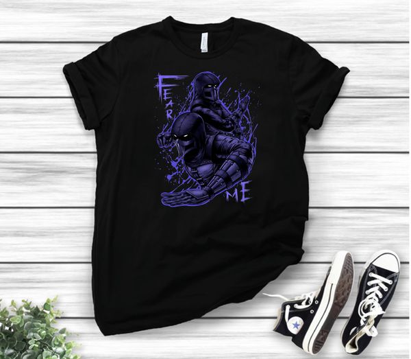 

mortal kombat noob saibot classic t-shirt, White;black