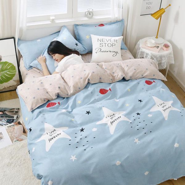 

nordic duvet cover set 240x220 bed linen 2 people sheets and pillowcases sheet home textile bedding sets