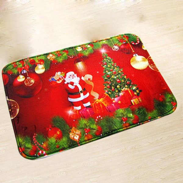 

cushion/decorative pillow 1ps christmas year entrance door mat absorbent non-slip carpetn tree snowflake letters decor bedroom bathroom acce