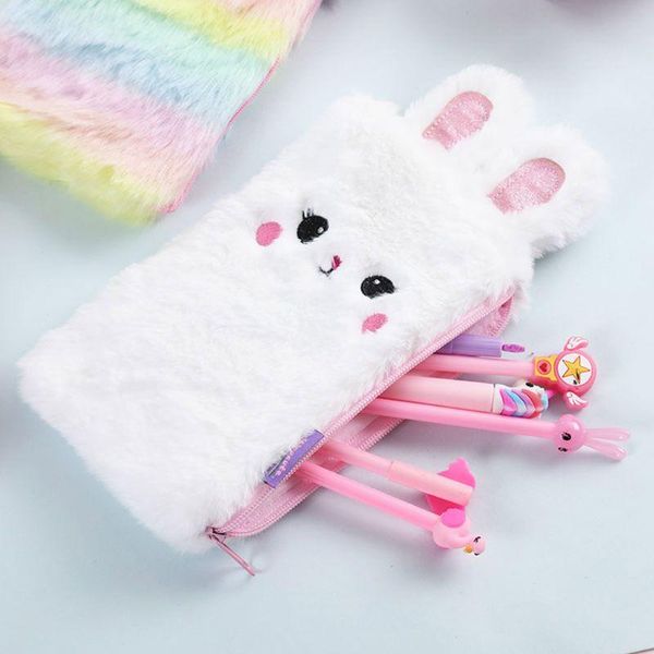 

pencil bags kawaii plush bag pen case makeup pouch coin purse storage