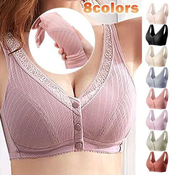 

bras woman ladies bra without steel rings vest large size lingerie underwear plus for women, Red;black