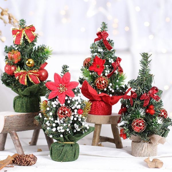 

christmas decorations 20cm merry tree bedroom desk decoration mini xmas deskornament toy office home children gift1