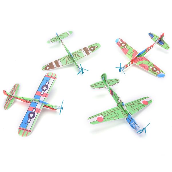 

12Pcs DIY Assembly Flapping Wing Flight For Children Flying Kite Paper Airplane Model Imitate Birds Aircraft Toys