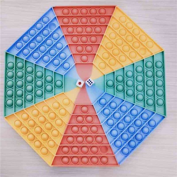 

new deskpuzzle octagonal chessboard rodent killing pioneer decompression finger bubble music toys1