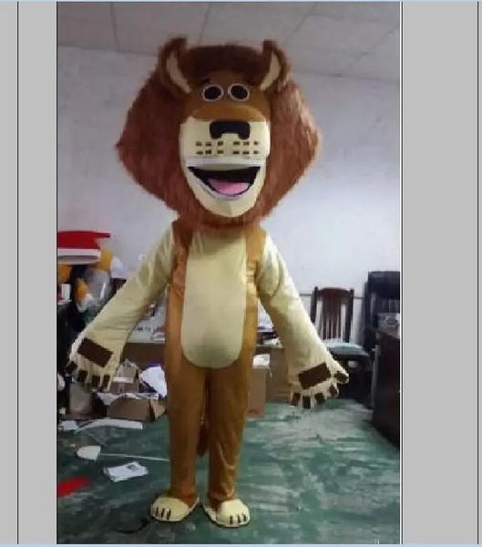 2022 venda de fábrica adulta bend bend desenho animado leão rei mascote vestido extravagante
