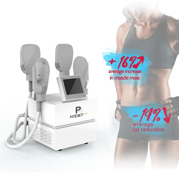 Últimas Upgrade 30% Energy Stronger Ems Hiemt estimulador muscular (Hiemt max 3) 4 cabeças hiemt gordura gordura corpo escultura máquina de escultura enlargement sexy barriga para as mulheres