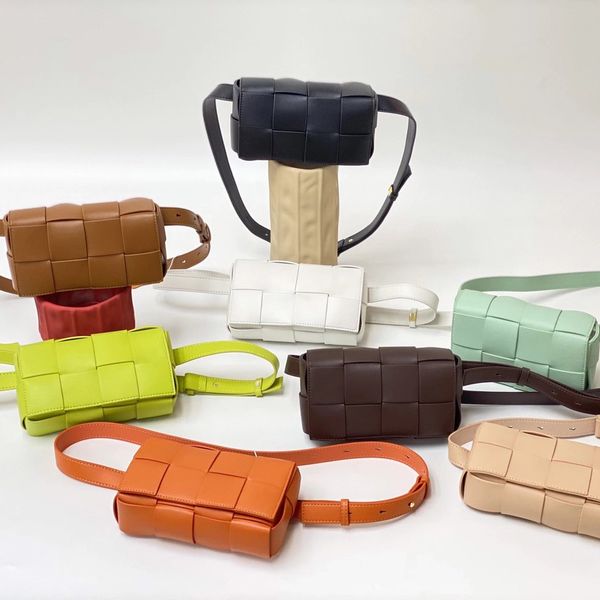 

2021 2021 fashion waist bag women's leather woven chest trend cow single shoulder slanting pillow luxuryss designerss yw