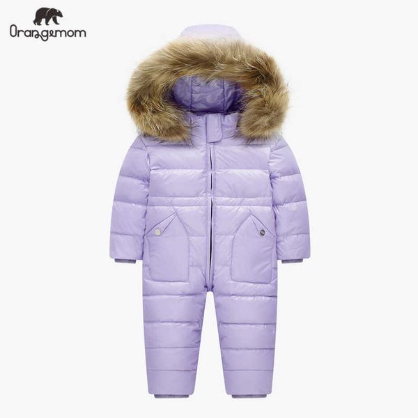 Orangemom oficial loja bebê casaco para meninas meninos outerwear 1-5 anos jumpsuit inverno neve desgaste bebê roupas inverno h0909