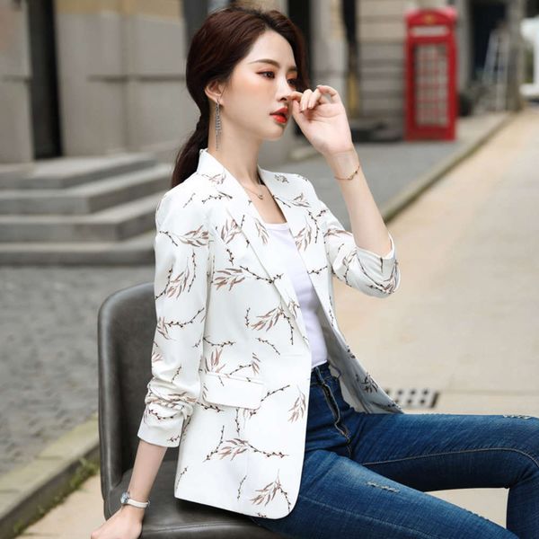

women's jackets coats printed for autumn korean style casual suit b73z, Black;brown