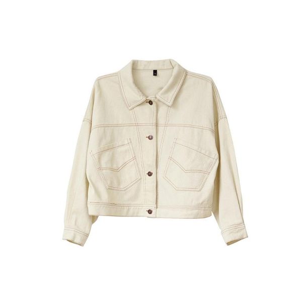 

women's jackets autumn 2021 trendy denim jacket coat women korean motorcycle cool streetwear winter school casual outerwear top, Black;brown