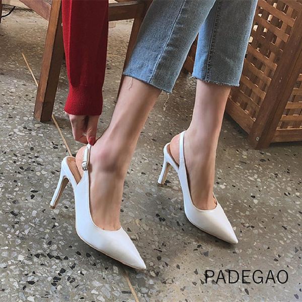 

high heel 2021 women sandals silver shallow official elegant fashion woman, Black