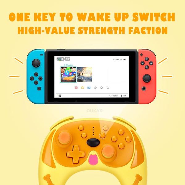 

game controllers & joysticks support-bluetooth for switch controller joystick-6-axis somatosensory vibration adjustment wireless ga