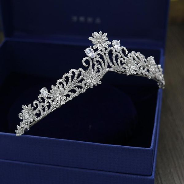 

hair clips & barrettes 2021 womens headband accessories luxury rhinestones inlaid bridal crown headwear headdress for female wedding birthda, Golden;silver