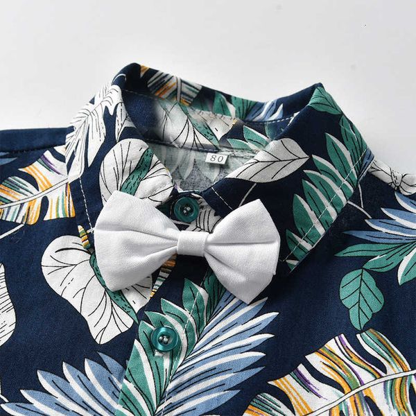 

children's autumn boys' dark green long sleeve shirt clip casual pants suit, Blue