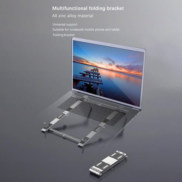 

cell phone mounts & holders multifunctional portable foldable heat dissipation aluminum alloy notebook computer lifting bracket adjustable a