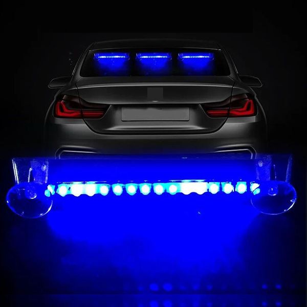 1 pc LED sem fio luzes de alarme carro piscando luz de aviso luz auto super brilhante colorido decoração interior universal