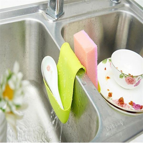 

hooks & rails multi-purpose kitchen sink suction cup shelf debris rack washing sponge drain bathroom wall