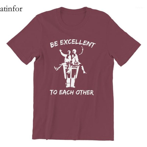 

men's t-shirts bill and ted be excellent to each other cotton games funny gift couples female tshirts 124593, White;black