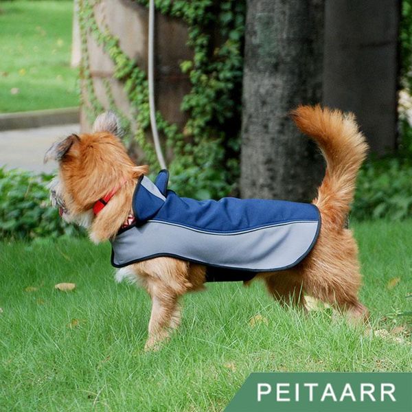 

dog apparel [peitaarr]dog clothes jacket outdoor waterproof breathable windproof adjustable neckline hiking walking