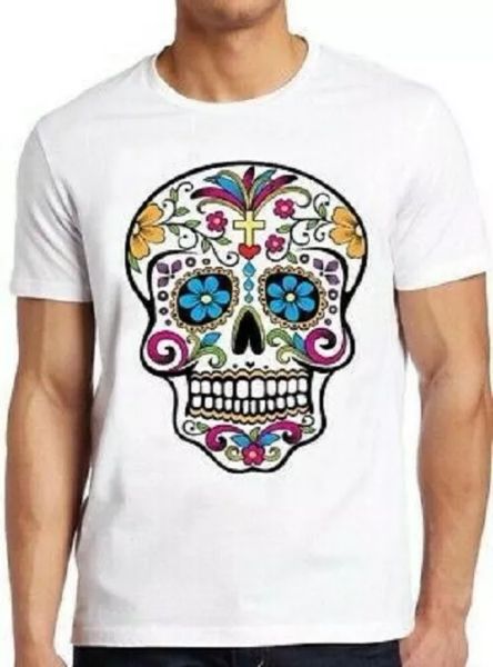 

sugar skull calavera art mandala present funny cool gift tee t shirt 4197, White;black
