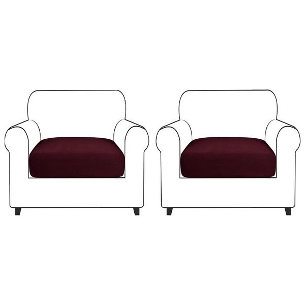 

cushion/decorative pillow 2pcs furniture protector non slip living room artificial velvet high elastic chair slipcover cushion cover 1 seate