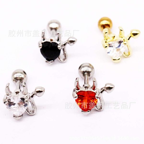 

gaby earbone nail little devil diamond earring trend puncture jewelry