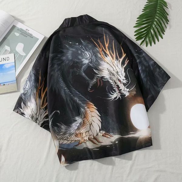 

women's blouses & shirts men woman cardigan cosplay shirt blouse for women japanese yukata female summer beach kimono 18g1, White