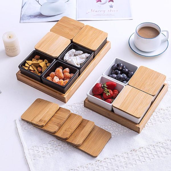 

compartments with cover snack plate dry fruit sauce household mix container cereal dispenser storage bottles & jars