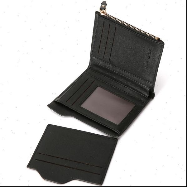 

men business wallet brand short slim male purse money clip with removable card slots portomonee carteria, Red;black