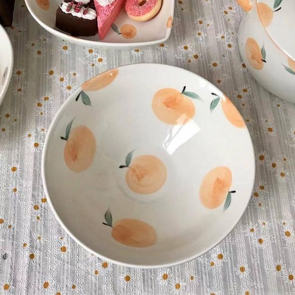 

mixing bowl ceramic tableware plates and bowls set fruit noodle snack kitchen