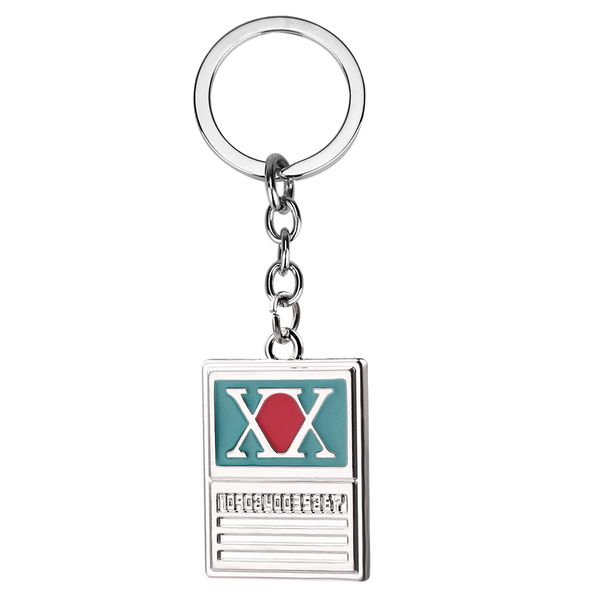 

HUNTER x HUNTER Keychain GON FREECSS License Logo Metal Keyrings Holder Car Chaveiro Men Jewelry Valentines Day Gift