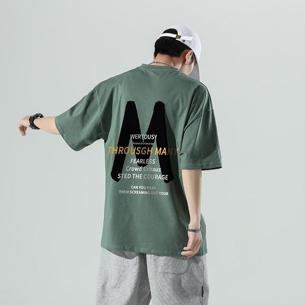 

men's t-shirts summer short sleeves harajuku korea fashion t-shirt streetwear one piece hip hop rock punk for tees tshirt clothes, White;black