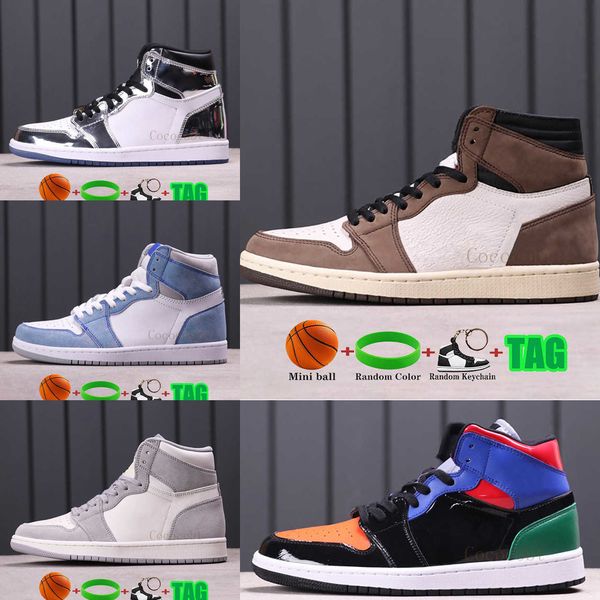 

hyper royal 1 1s basketball shoes rust shadow neutral grey crimson wolf sail travis scotts men sneakers women trainers us 5.5-122dhu