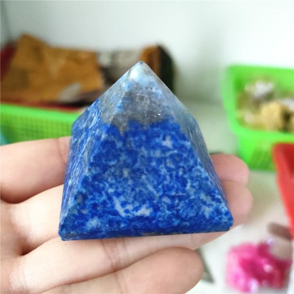 

decorative objects & figurines 40mm lapis lazuli pyramid quartz crystals natural stones and minerals feng shui crafts fine decoration