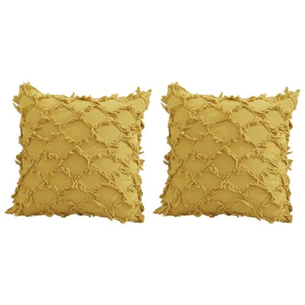 

pillow case pillowcase 2 pieces of 45x45 cm soft decorative texture cushion cover bed sofa