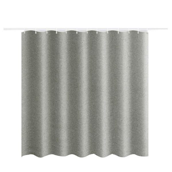 

200x200cm imitation linen shower curtain partition thickening bathroom (large buckle) curtains